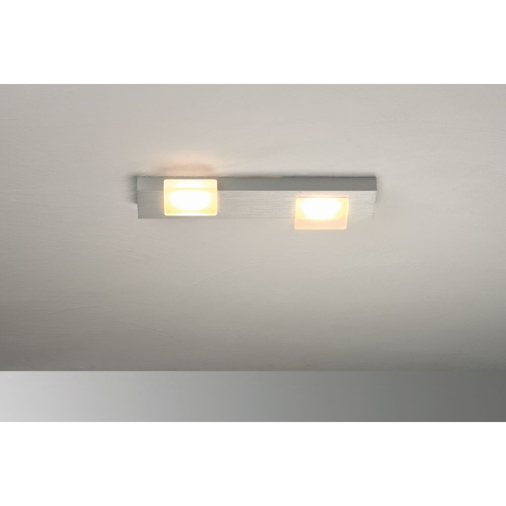 Bopp Lamina Plafoniera LED Alluminio, 2-Luci main product photo