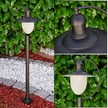 Surnu Lampioncino Segnapasso Nero, 1-Luce