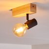 Barbengo Plafoniera Legno chiaro, Nero, 1-Luce