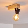 Barbengo Plafoniera Legno chiaro, Nero, 1-Luce