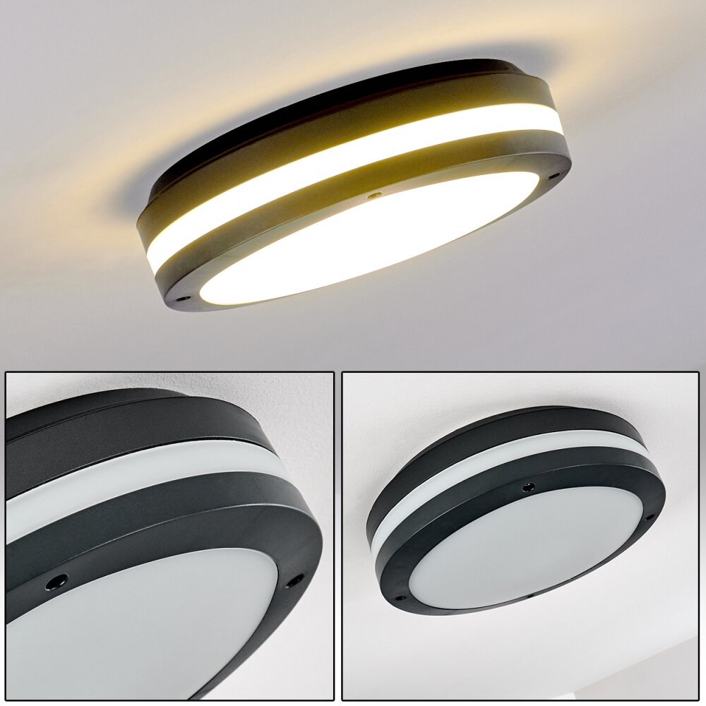 Wollongong Plafoniera da esterno LED Antracite, 1-Luce main product photo