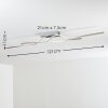 Jamjo Plafoniera LED Nichel opaco, 1-Luce
