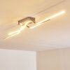 Jamjo Plafoniera LED Nichel opaco, 1-Luce