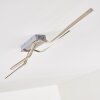 Jamjo Plafoniera LED Nichel opaco, 1-Luce