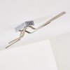 Jamjo Plafoniera LED Nichel opaco, 1-Luce