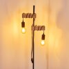 Barbengo Lampada da terra Marrone, Nero, 2-Luci