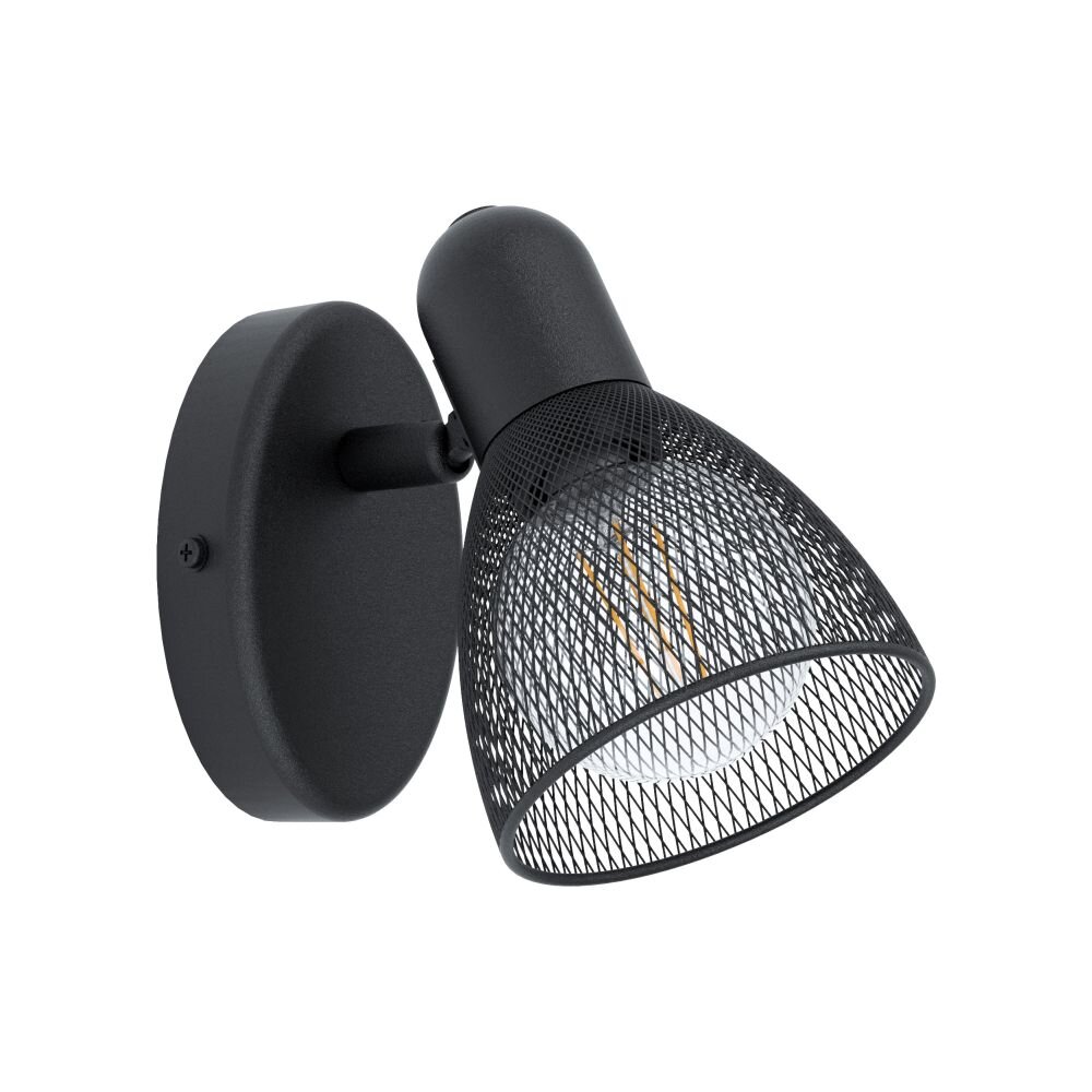 EGLO CAROVIGNO Faretto da parete Nero, 1-Luce main product photo