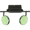 Brilliant Cassy Faretto da soffitto LED Cromo, 2-Luci, Telecomando, Cambia colore