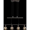 Globo Isla Lampadario a sospensione LED Bronzo, 4-Luci