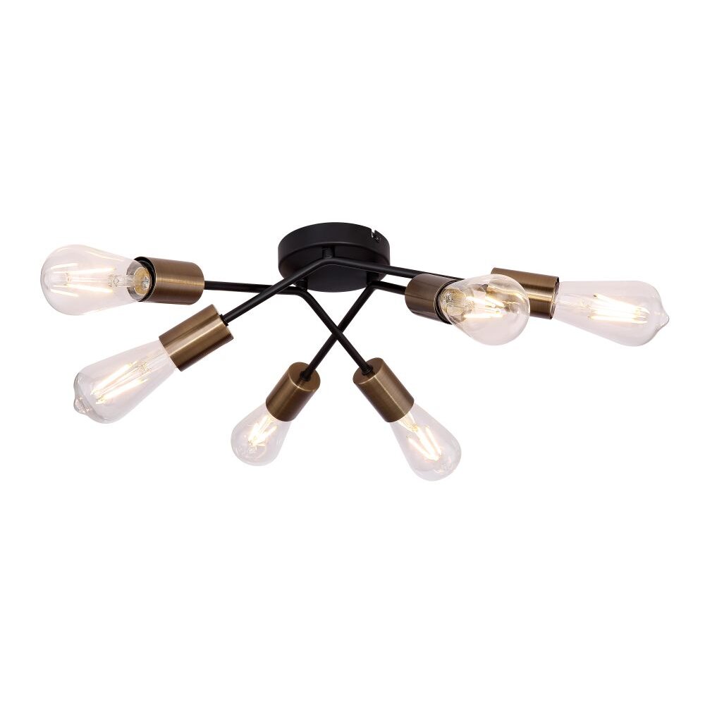 Plafoniera Globo SARINI Nero, 6-Luci main product photo