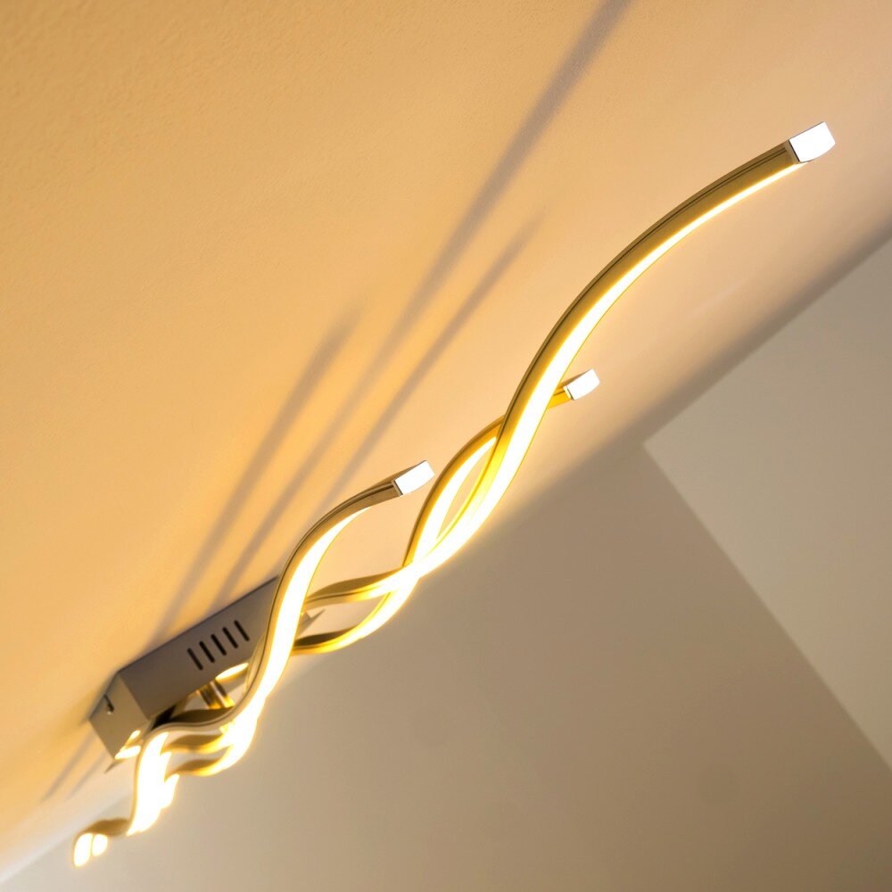 Grant Plafoniera LED Acciaio inox, 3-Luci