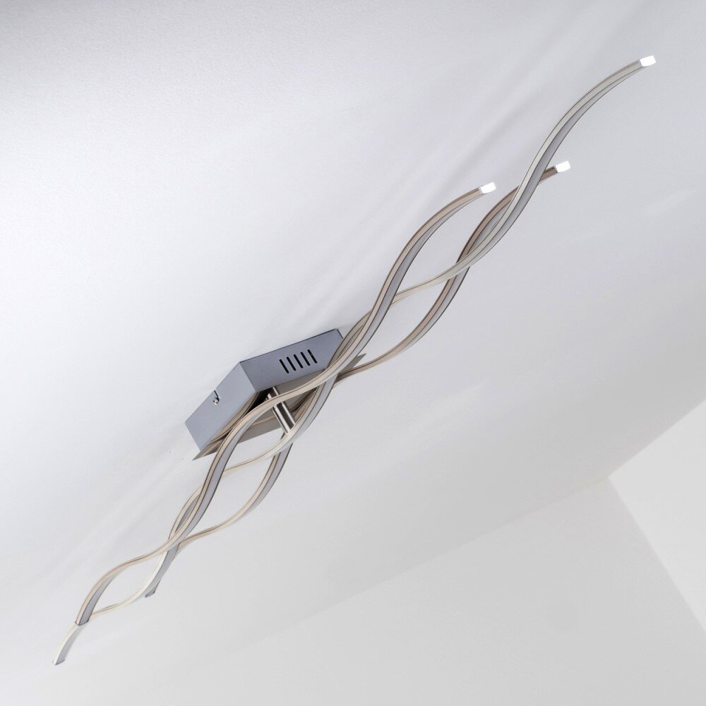 Grant Plafoniera LED Acciaio inox, 3-Luci