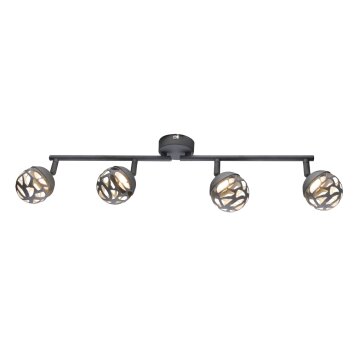 Globo OHIO Faretto da soffitto LED Grigio, 4-Luci