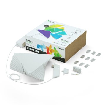 nanoleaf Rhythm Starter Kit Applique LED Bianco, 1-Luce, Telecomando, Cambia colore