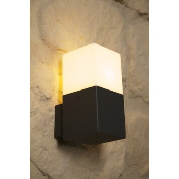 Trio HUDSON Applique per esterno Nero, 1-Luce