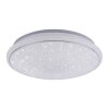 Leuchten Direkt Ls-JUPI Plafoniera LED Bianco, 1-Luce, Telecomando, Cambia colore