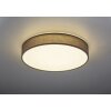 Trio LUGANO Plafoniera LED Grigio, 1-Luce, Telecomando