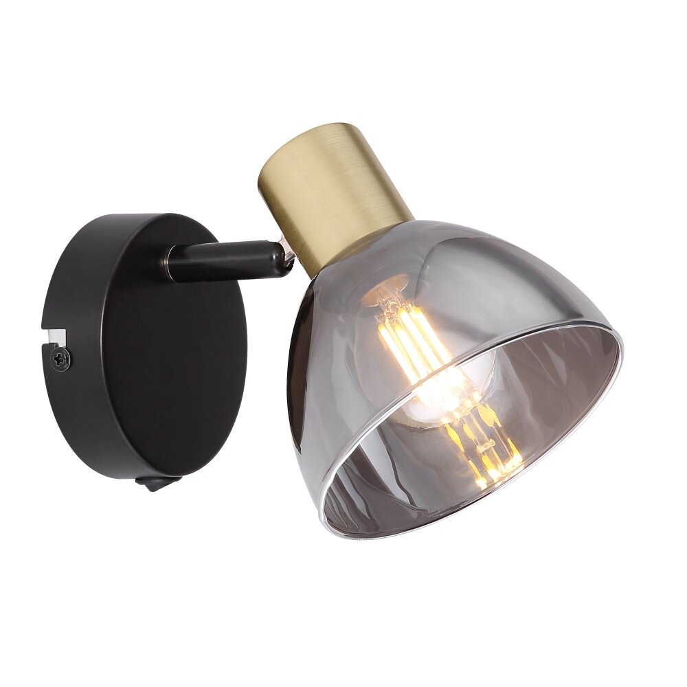 Globo KLERENA Faretto da parete Nero, 1-Luce main product photo