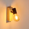 Barbengo Applique Legno chiaro, Nero, 1-Luce