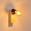 Barbengo Applique Legno chiaro, Nero, 1-Luce