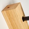 Barbengo Applique Legno chiaro, Nero, 1-Luce