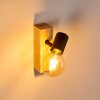 Barbengo Applique Legno chiaro, Nero, 1-Luce