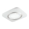 Eglo PUYO-S Lampade LED Nichel opaco, Bianco, 1-Luce