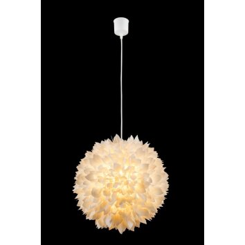 Globo Lampadario a sospensione Bianco, 1-Luce