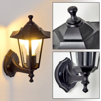 Valtimo Applique da esterno Nero, 1-Luce