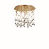 Ideal Lux MOONLIGHT Plafoniera Oro, Cristallo ottico, 8-Luci