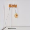 Barbengo Lampada da Tavolo Marrone, Bianco, 1-Luce
