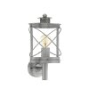 Eglo HILBURN 1 Applique Marrone scuro, Argento, 1-Luce