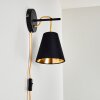 Saillon Applique Nero, 1-Luce