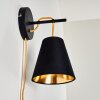 Saillon Applique Nero, 1-Luce