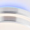 Brilliant Vilma Plafoniera LED Argento, 1-Luce, Telecomando, Cambia colore