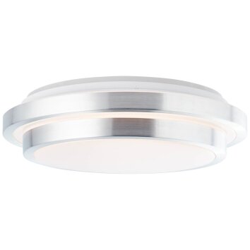 Brilliant Vilma Plafoniera LED Argento, 1-Luce, Telecomando, Cambia colore