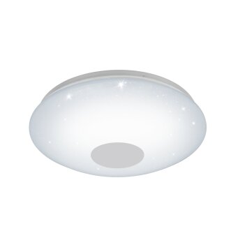 Eglo VOLTAGO-C Plafoniera LED Cristallo ottico, Bianco, 1-Luce, Cambia colore