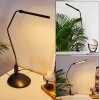 Winnipeg Lampada con pinza LED Nero, 1-Luce