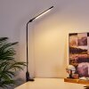 Winnipeg Lampada con pinza LED Nero, 1-Luce