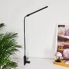 Winnipeg Lampada con pinza LED Nero, 1-Luce