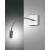 Fabas Luce Portici Applique LED Nichel opaco, 1-Luce