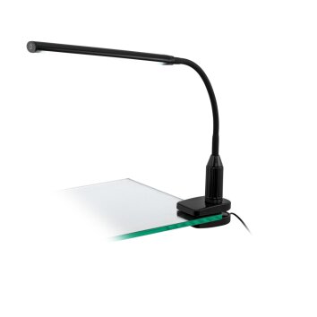 Eglo LAROA Lampada con pinza LED Nero, 1-Luce