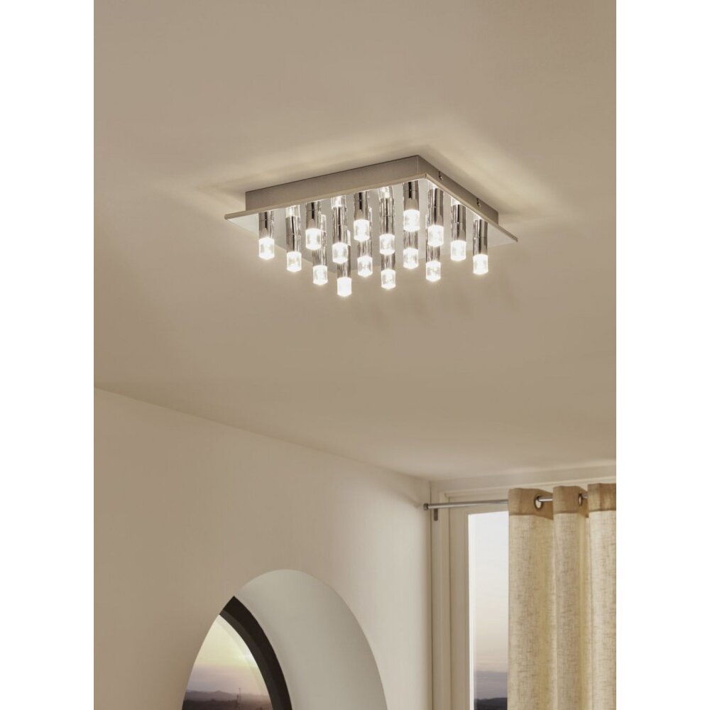 Eglo TEOCELO Plafoniera LED Cromo, 16-Luci main product photo