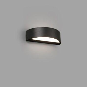 Faro Barcelona Oval Applique Grigio, 1-Luce