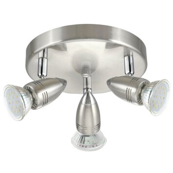 Eglo MAGNUM Faretto da soffitto LED Cromo, Nichel opaco, 3-Luci