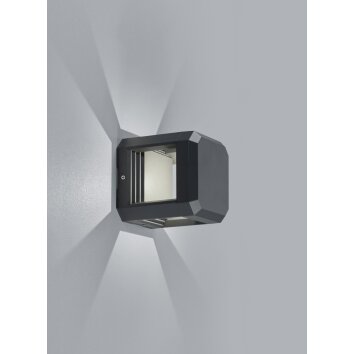 Trio LOGONE Applique da esterno LED Antracite, 1-Luce