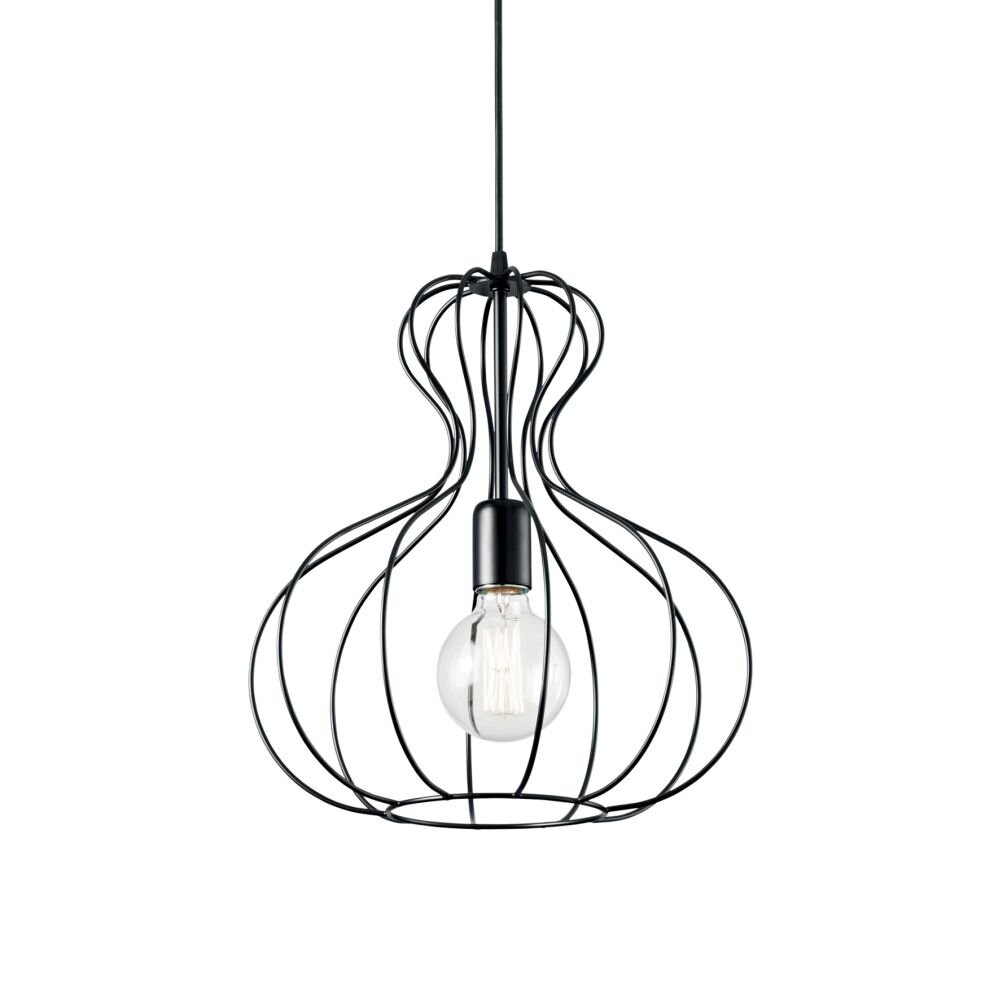 Ideal Lux AMPOLLA Lampadario a sospensione Nero, 1-Luce main product photo