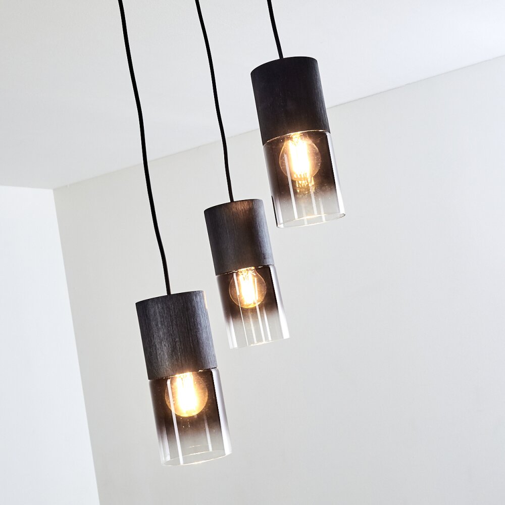 Kuparuk Lampadario a sospensione Nero, 3-Luci