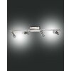 Fabas Luce ALICE Faretto da soffitto Nichel opaco, 4-Luci