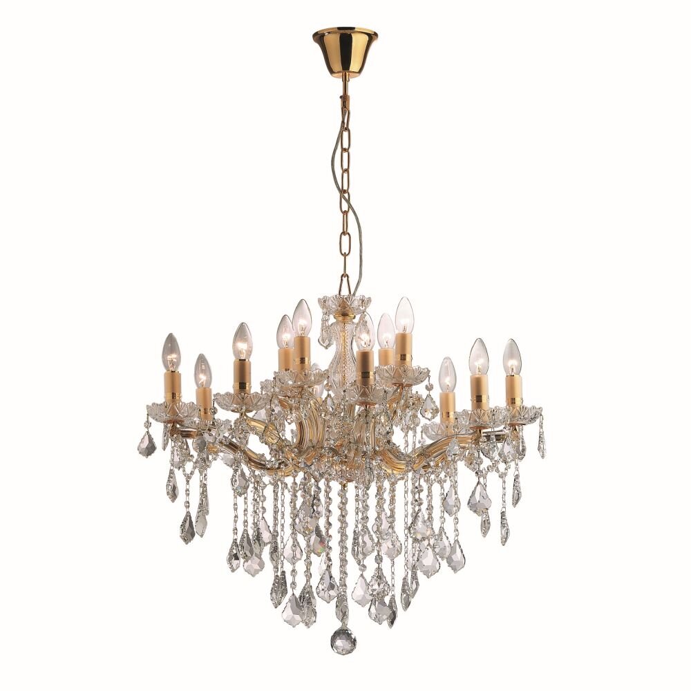 Ideal Lux FLORIAN Lampadario a sospensione Oro, 12-Luci main product photo